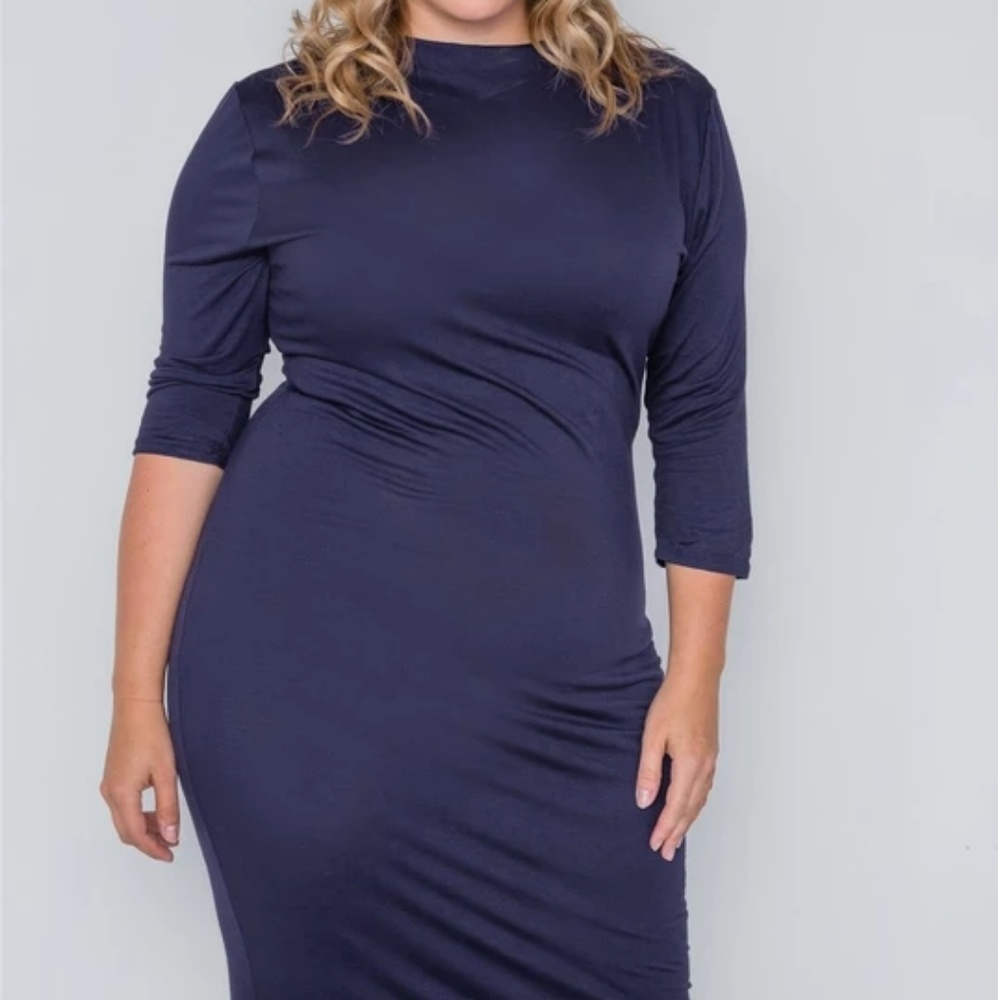 Plus Navy Dress NWOT
